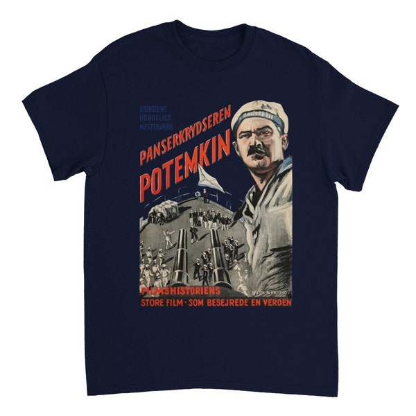 Potemkin Revolution Vintage Film Tee: Classic Silent Cinema Tribute | Vintage Russian Revolution Movie Bronenosec Potemkin Tee
