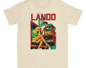 Lando T Shirt | Old comics design Tee | Old italian comics Shirt | Old comics lovers gift