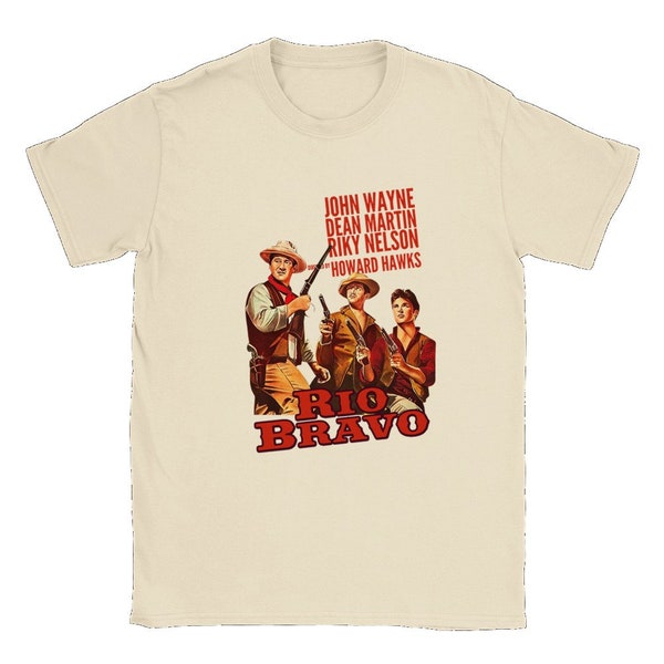 Rio Bravo Tribute Tee: Vintage Western Movie-Inspired Design | Western movie Shirt | Cowboy Birthday Gift | Cowboy Vintage T Shirt