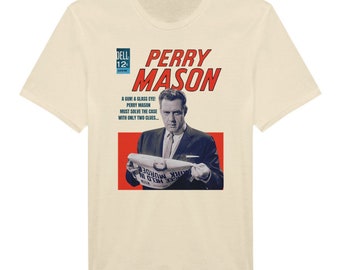 Perry Mason Tee | Vintage TV Mystery Tribute | Tv Serie T-Shirt | Geschenk für Liebhaber alter Fernsehserien | Vintage Hemd | Fächer Perry Mason Geschenk