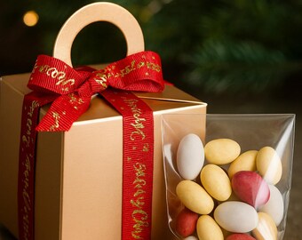 Sugared Almonds Gift Box 500g Christmas festive treat or gift