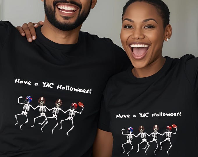 Gridiron Ghouls Halloween Football Shirt – Funny Skeleton Football Tee, Halloween Sports Shirt,Football Fans Gift, Haunted Football Tee