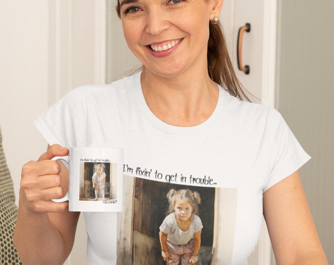 Trouble-Girl, funny-coffeemug, mug-for her,                                      Ceramic Mug, (11oz, 15oz)
