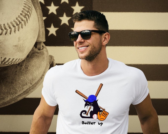 BadCat Batter Up, baseballshirt, gift-for catmom, gift-for catdads, gift-for baseballmom, gift-for baseballdad, Jersey Short Sleeve Tee