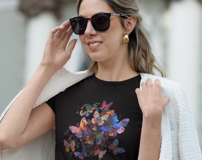 ButterflyTee, butterflyshirt, tee-for her, giftshirt, gift-for her, tee-for them,                    Unisex Jersey Short Sleeve Tee