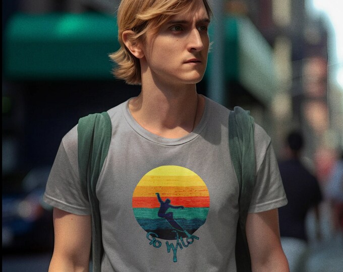 Beach sunset tee, surfer spirited tee, gowild, beach sunset tee, surfer spirit, Go Wild shirt, summer sunset tee, Jersey Short Sleeve Tee