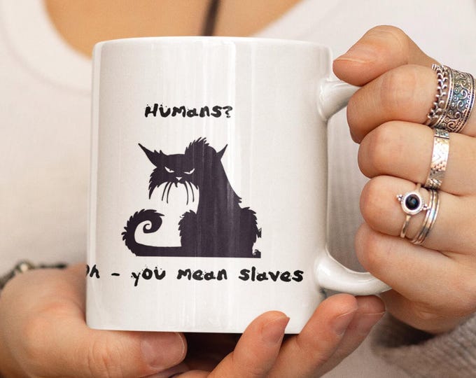 Coffee mug, funny cat, Boss Cat, Bad Cat, coffee cup, fur baby, gift for cat mom, gift for cat dad,  gift for cat lovers Ceramic Mug 11oz