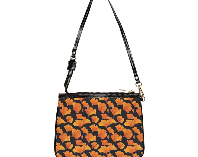 Gingko Leaves Shoulder Bag, Stylish Accessory, Gift for Her, Handbag, Purse, Fashion Bag, Women's Shoulder Bag