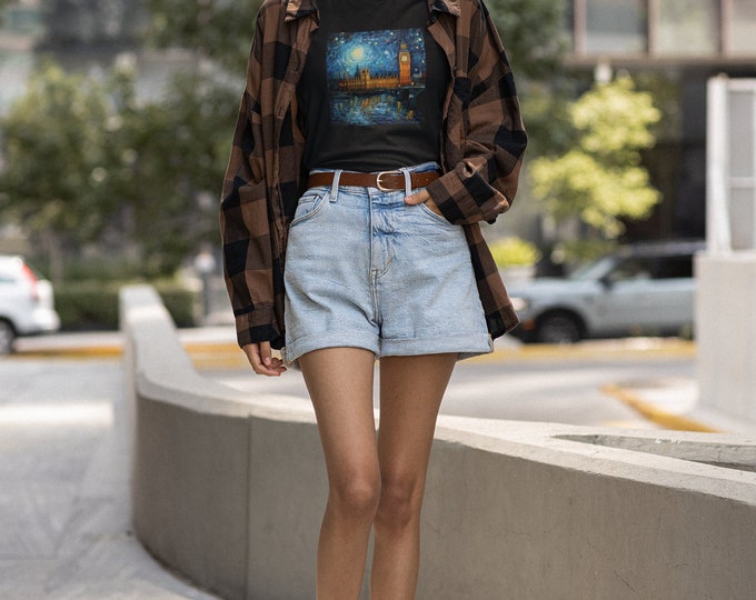 London Impressionist Twilight Glow  Unisex Jersey Short Sleeve Tee
