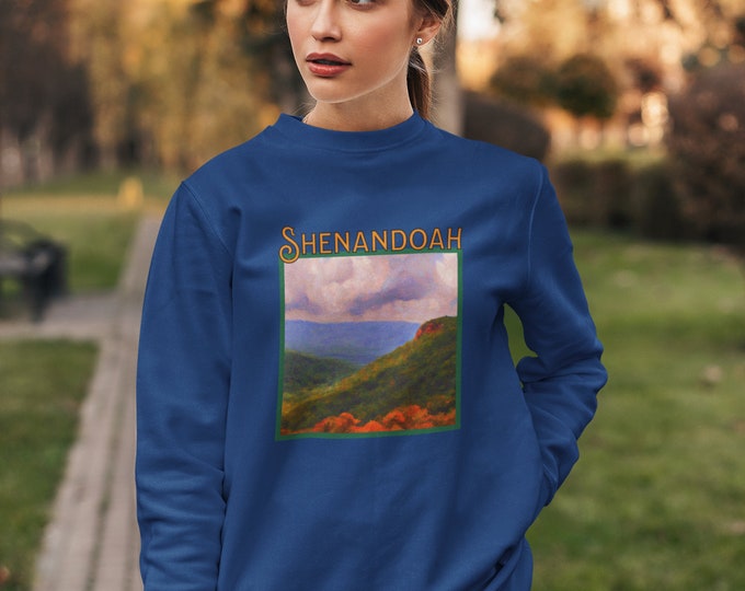 Shenandoah Sweatshirt  #mountains #Virginia #WestVirginia                                                   Unisex Garment-Dyed Sweatshirt