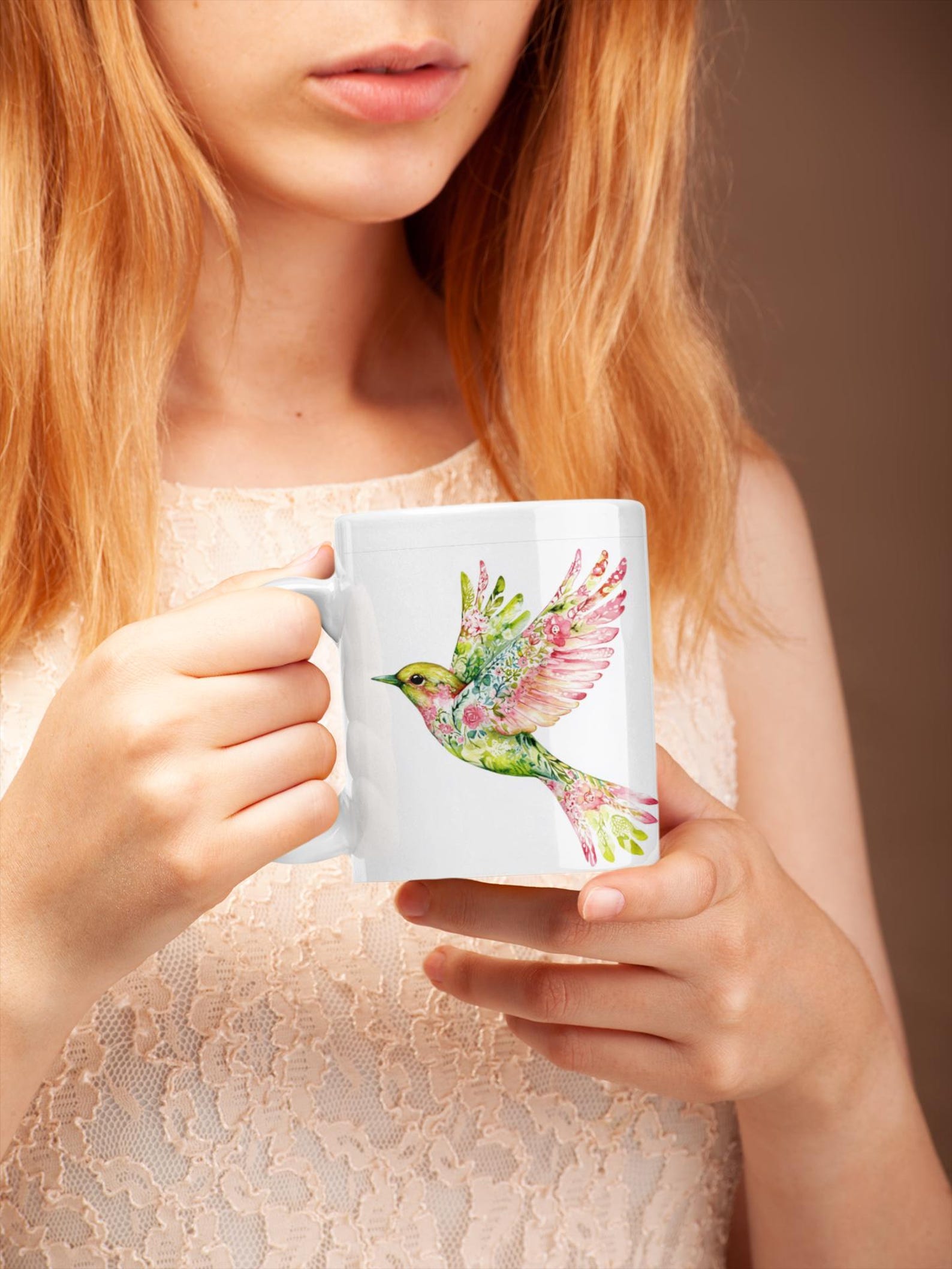 Summer Bird Coffee Cup, Colorful Bird Mug, Kitchen Decor, Gifts