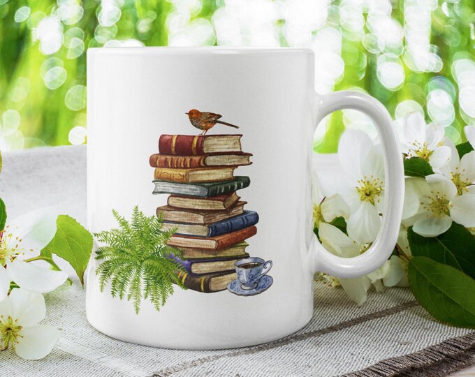 BookLover Mug, coffeemug-for her, coffeemug gift, coffeecup gift, booklover-cup,gifts-for her,  Ceramic Mug, (11oz, 15oz)