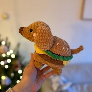 Patrón de cachorro hamburguesa