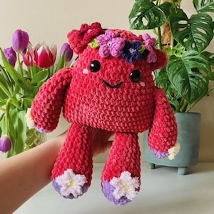 Spring monster crochet pattern zdjęcie 1