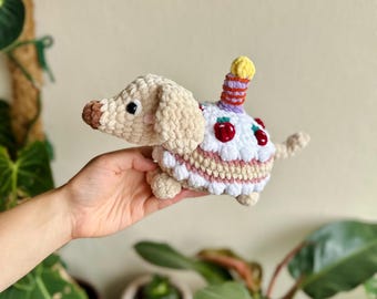 Birthday Cake Pup Crochet Pattern
