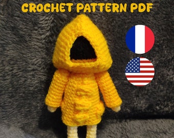 Crochet pattern - Chibi Six - amigurumi doll - Horror video game Nightmares