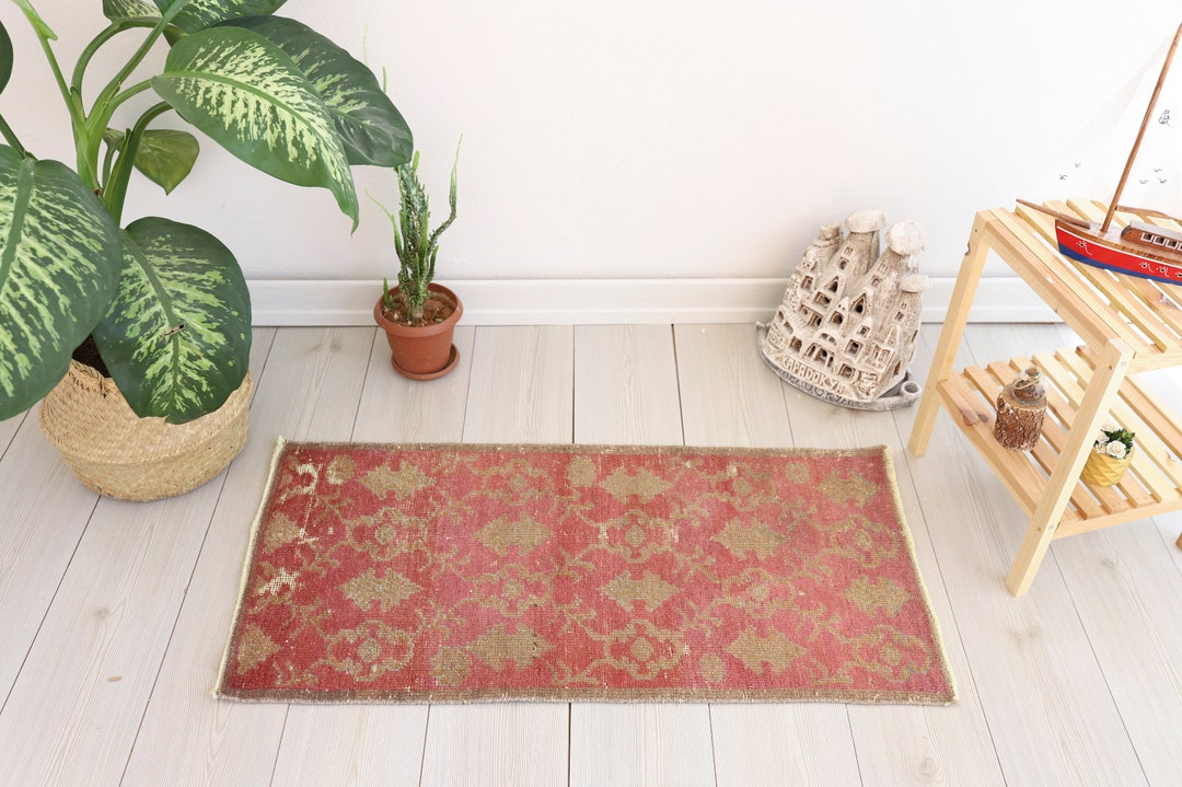 2x4 Anatolian Rug Vintage Mini Rugold Wool Rug Door Mat Etsy