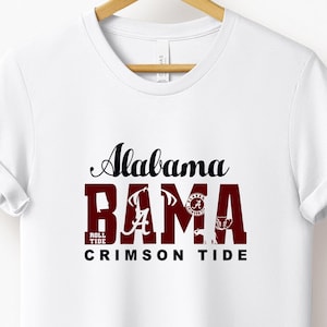 Alabama Crimson Tide T-Shirt: Retro Bama Football Game Day Crewneck