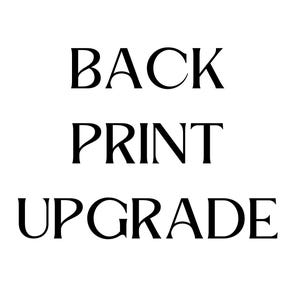 T-Shirt Back Print Upgrade