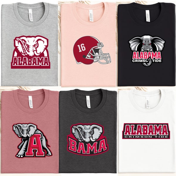 Custom Alabama Shirt, Bama Football Shirt, Vintage Alabama Crimson Tide Shirt, Game Day Shirt, Retro Alabama Crewneck, Alabama Lover Tshirt