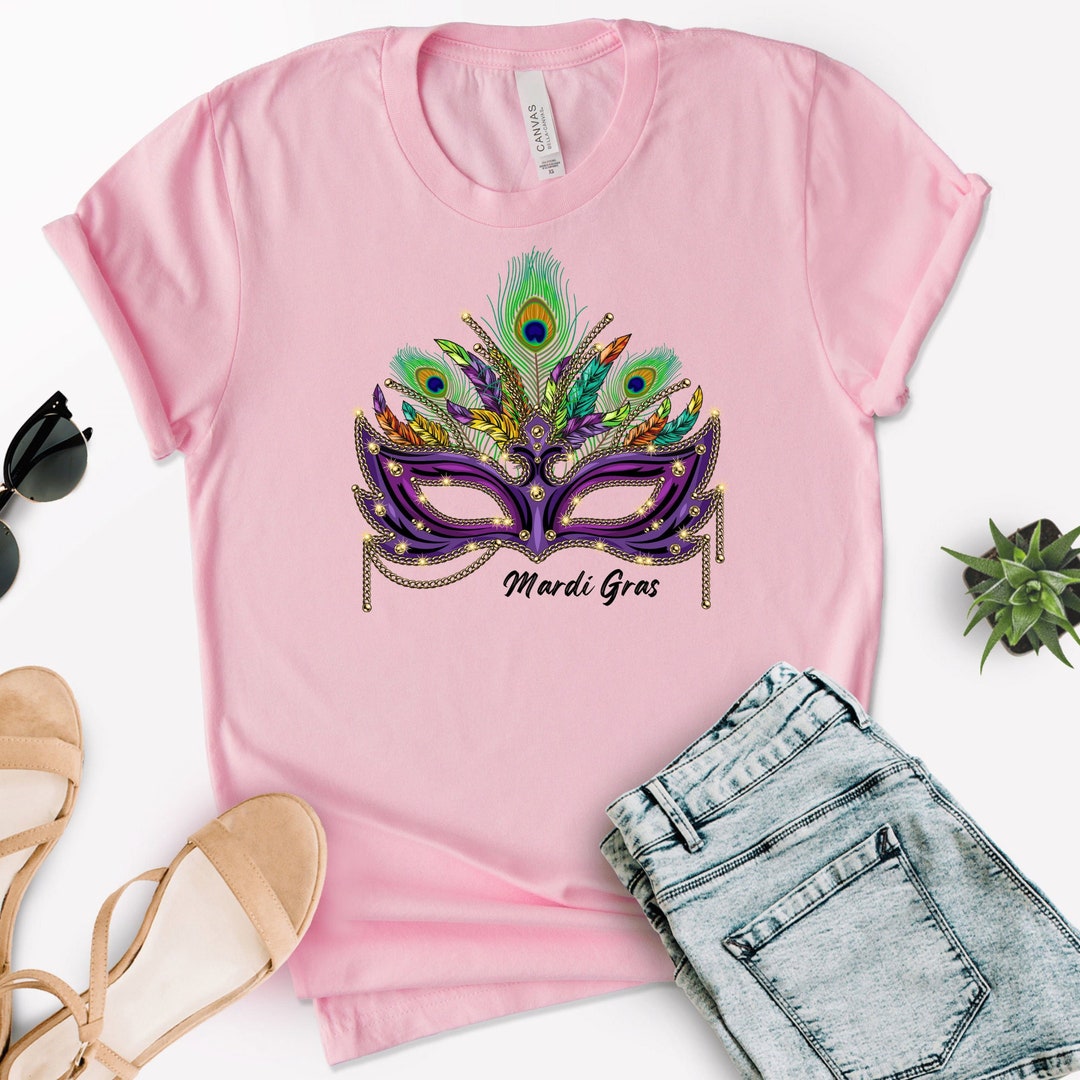 Mardi Gras Shirt, Louisiana Mardi Gras Mask Shirt, New Orleans Mardi Gras Carnival Shirt, Fat