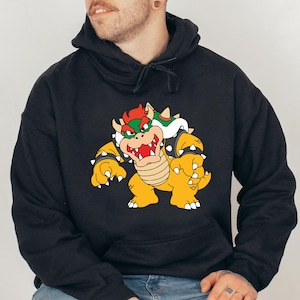 Bowser Hoodie, Bowser Sweatshirt, Super Mario Bowser Sweatshirt, Super Mario Hoodie