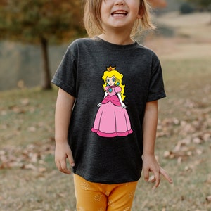 Princess Peach Shirt, Super Mario Birthday Shirt, Super Mario Family T-shirt, Cute Pink Princess Gift, Mario & Friend Party Matching Tee