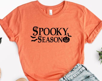 Spooky Season Shirt, Halloween Shirt, Halloween Gift, Spooky Shirt, Ghost Halloween Tee, Womens Halloween Family Shirt, Spooky Ghost Tshirt