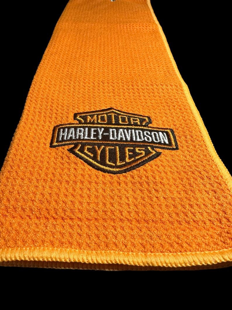 Harley Davidson Golf Towel Etsy