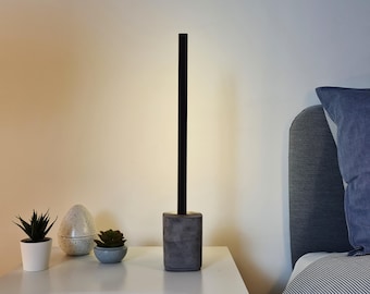 Handcrafted Wood Table Lamp | Dimmable LED, Minimalist Design