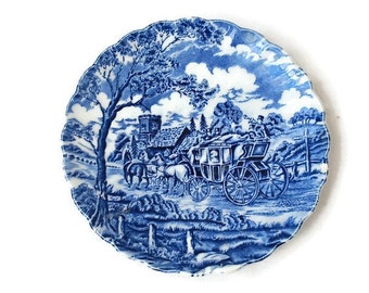 Vintage Plate from Staffordshire Royal Mail, Classic Collection Piece