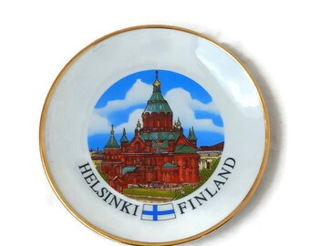 Vintage Helsinki Plate, Helsinki Finland Plate