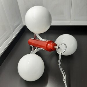 Vintage Atomic Ceiling Lamp, Red vintage lamp