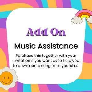 Change or Add Music, Video invite add on, video evite music, music digital invitation, add-on music, add music to your video invitation