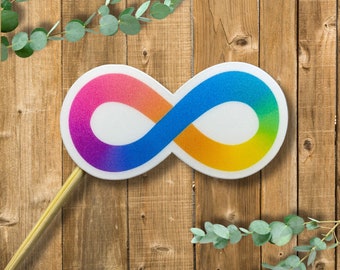 Neurodivergent sticker bundle- embrace neurodiversity water bottle sticker- neurodivergent infinity symbol sticker- autism sticker