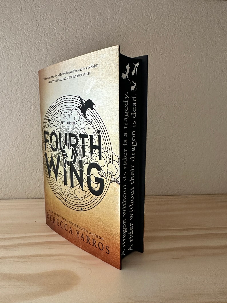 Fourth Wing Stencil Sprayed Edges Etsy