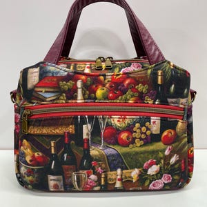 Wine Tote Sachi La Soir'ee Insulated Clutch (Black Ostrich Wine Purse