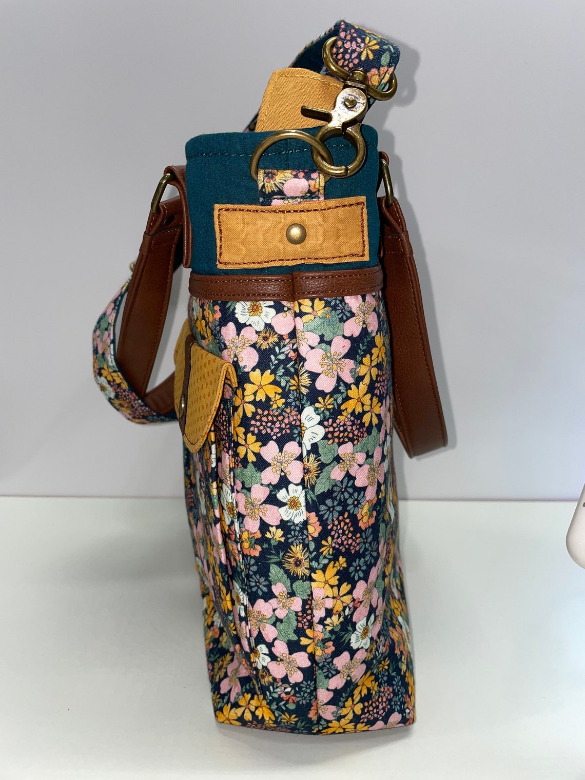 Faux Leather Small Fashion Tote Bag