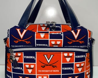 Handmade UVA Crossbody Bag: Multi-Compartment Faux Leather Handbag