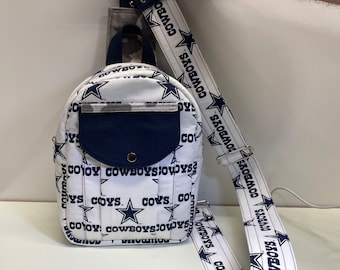 Handmade Dallas Cowboys Sling Bag: Adjustable Shoulder Bag