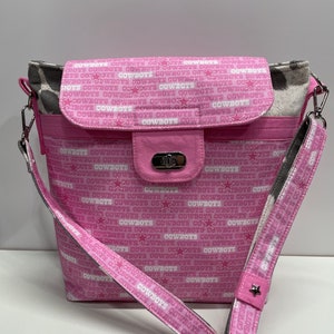 Dallas Cowboys Pink Handmade Crossbody Purse w/Strap