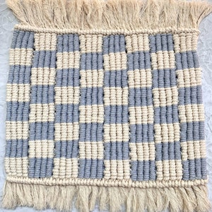 Macrame Checkerboard Mat