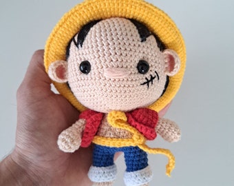 One piece luffy crochet, Straw Hat Pirates, Monkey D. Luffy, Roger, Zoro, Sanji, Nami