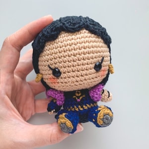 Valorant,Valorant Reyna, Valorant Character, Valorant Reyna Plushie, Valorant Gift, Reyna Valorant Crochet Doll,Reyna Figure.