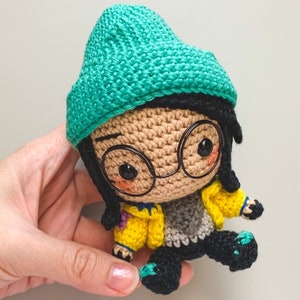 Valorant Killjoy,Valorant gift, Valorant Killjoy Amigurumi Doll, valorant characters, Valorant Gift, Valorant Plush,Killjoy Figure,kj