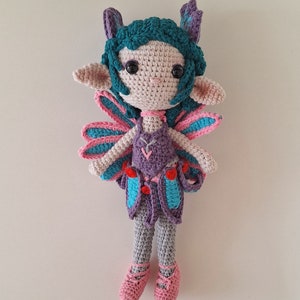 Overwatch Mercy Sugar Plum Fairy Crochet Plush, Mercy Crochet Doll, Game Character Plushie