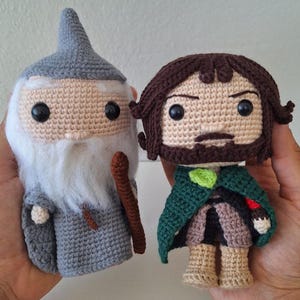 Lord Of The Rings Crochet Plush, Gandalf, Aragorn, Gimli, Legolas, Galadriel, Tolkien image 6