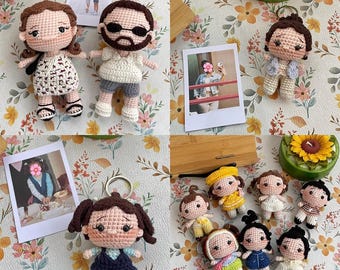 Custom Human Crochet Doll, Personalized Crochet Doll, Custom Couple Doll