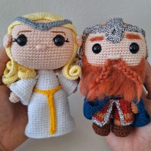 Lord Of The Rings Crochet Plush, Gandalf, Aragorn, Gimli, Legolas, Galadriel, Tolkien image 7