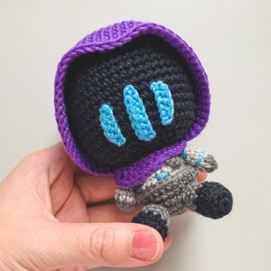 Valorant Omen, Personaggio Valorant, Regalo Valorant, Omen Valorant Crochet Doll, Figura Omen, Amigurumi Omen, Valorant Cosplay, Omen